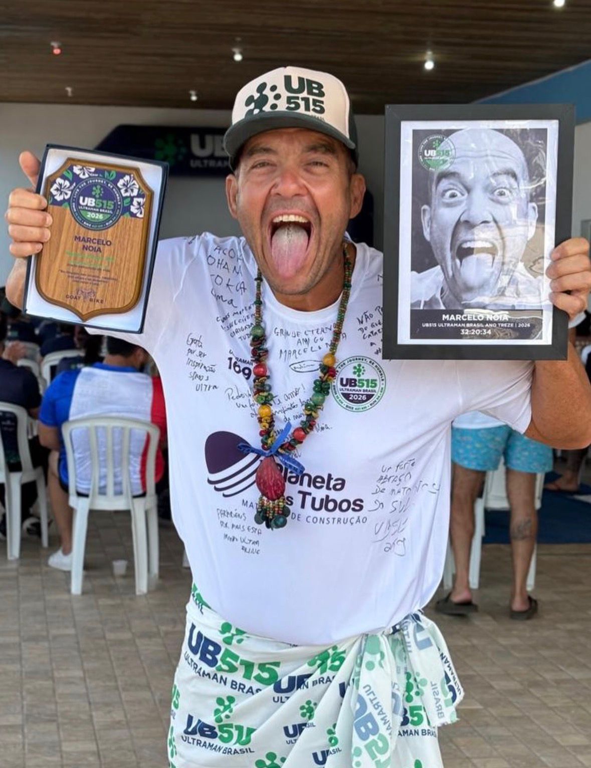 Atleta Cordella Team finisher do Ultraman Brasil UB515 2026